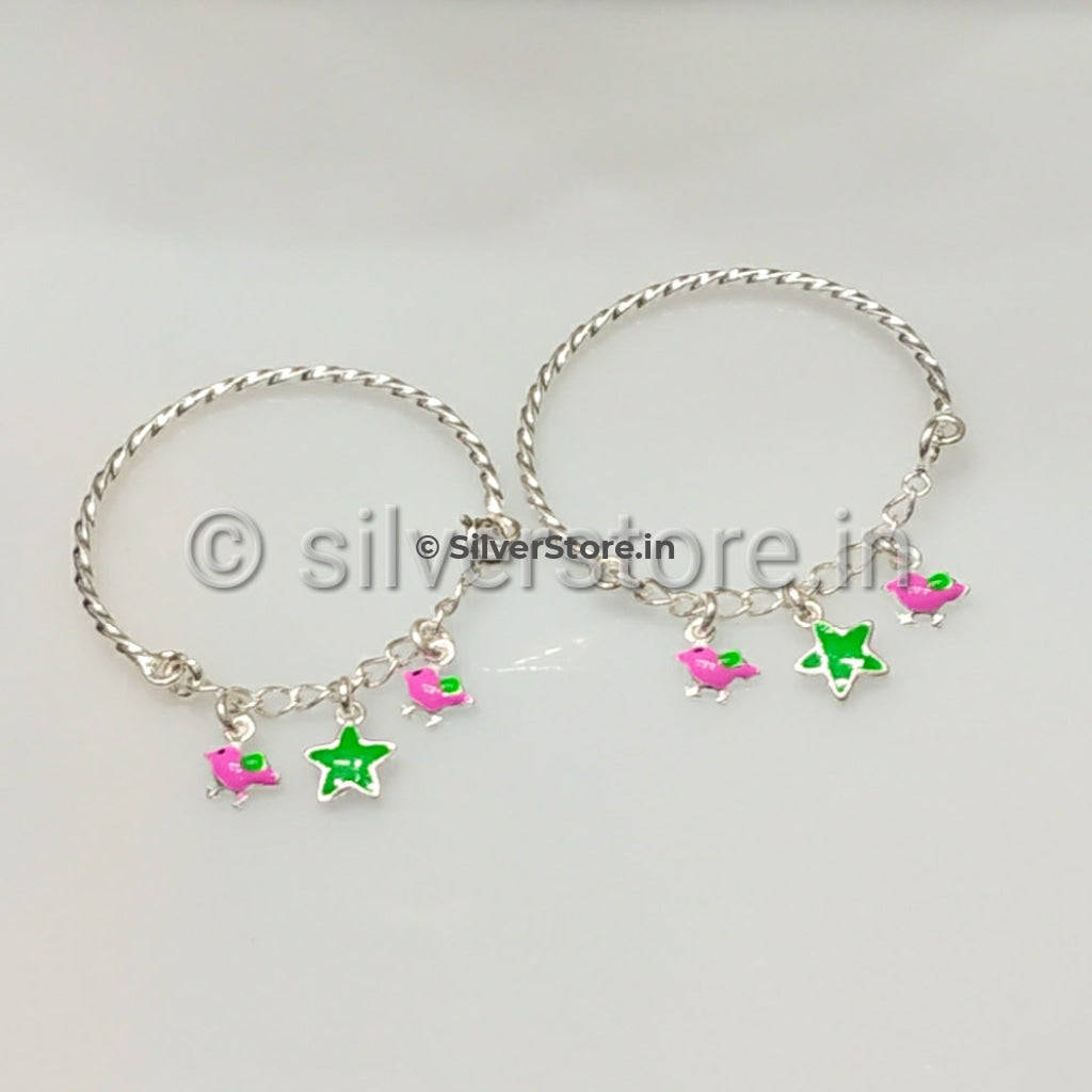 Silver kada for baby clearance girl price