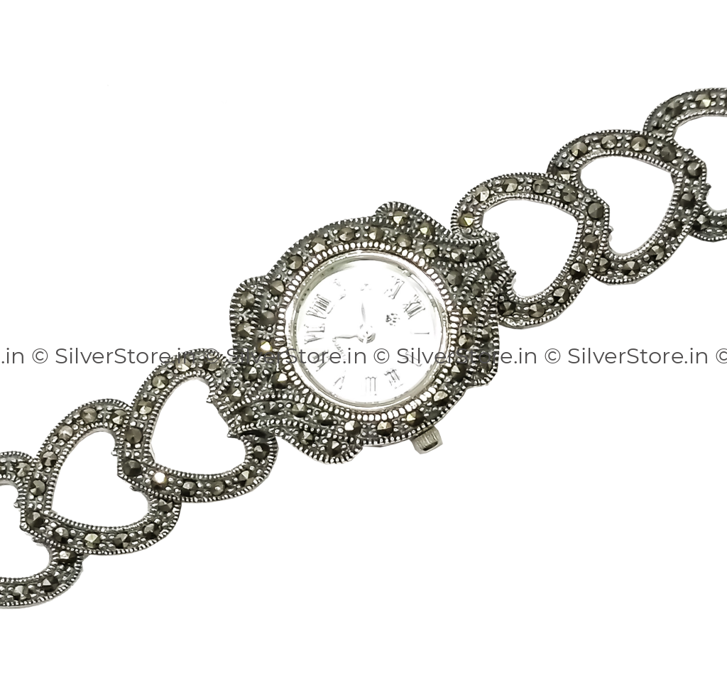 Buy 925 Pure Silver Wrist Watch for Women-Ladies at best price