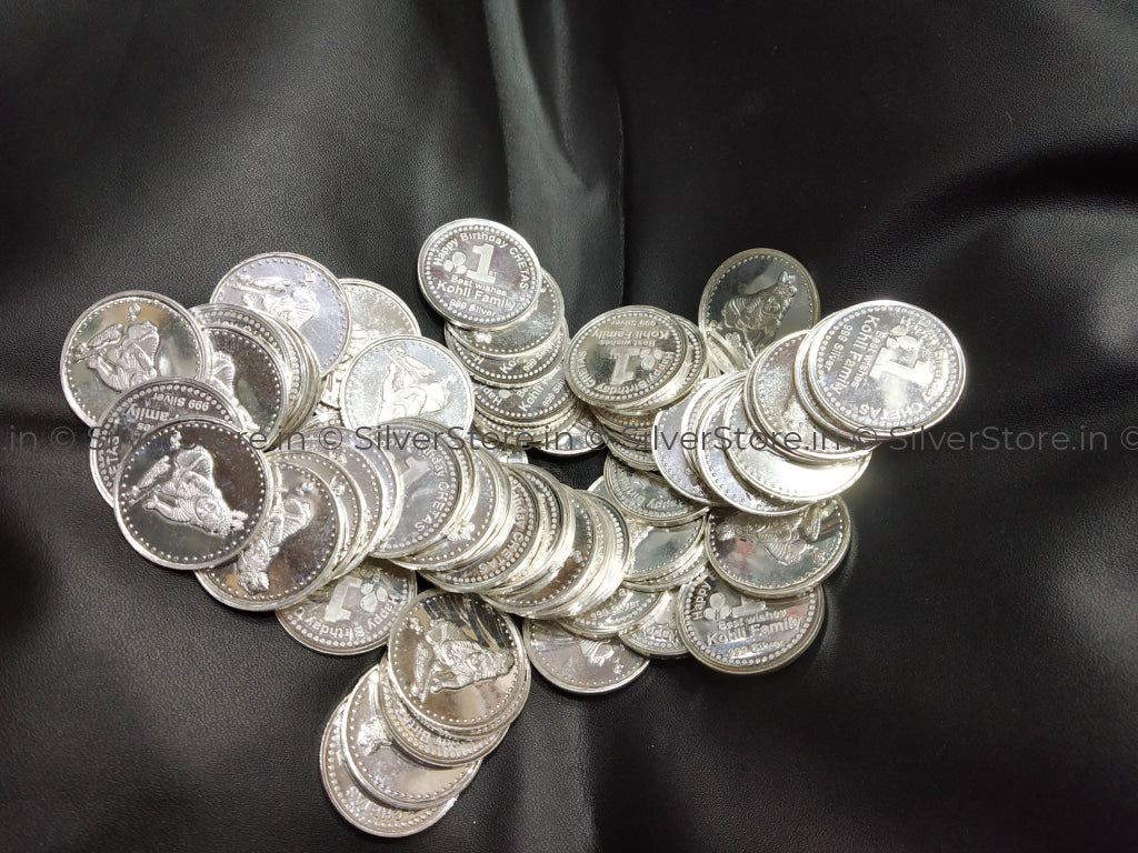 Personalized Silver Coins 50 grams
