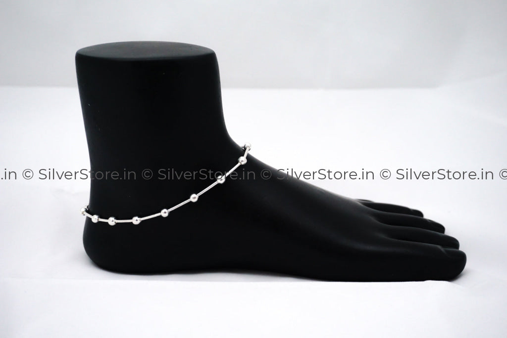 Pure Silver Anklet - 925 Silver