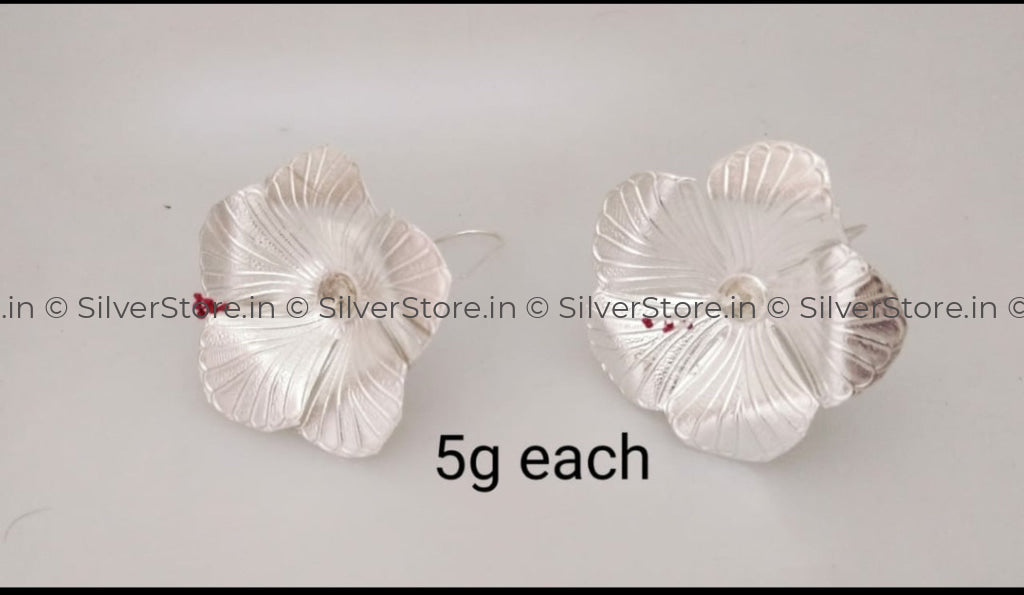 Pure Silver Flower - Pack Of 2