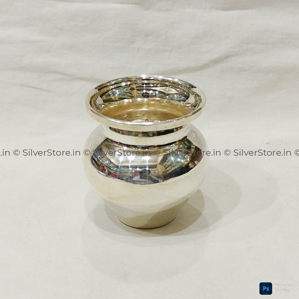 Pure silver Kalash - 925 silver - 100 ml capacity silver kalash