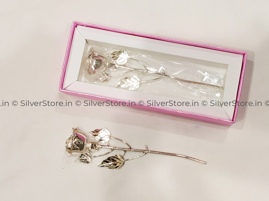 Pure Silver Rose - 925 silver Rose for Valentine's Day Gift