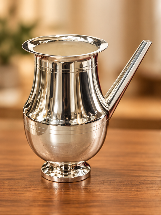 Silver kalash with lid - 925 Silver Bis Hallmark