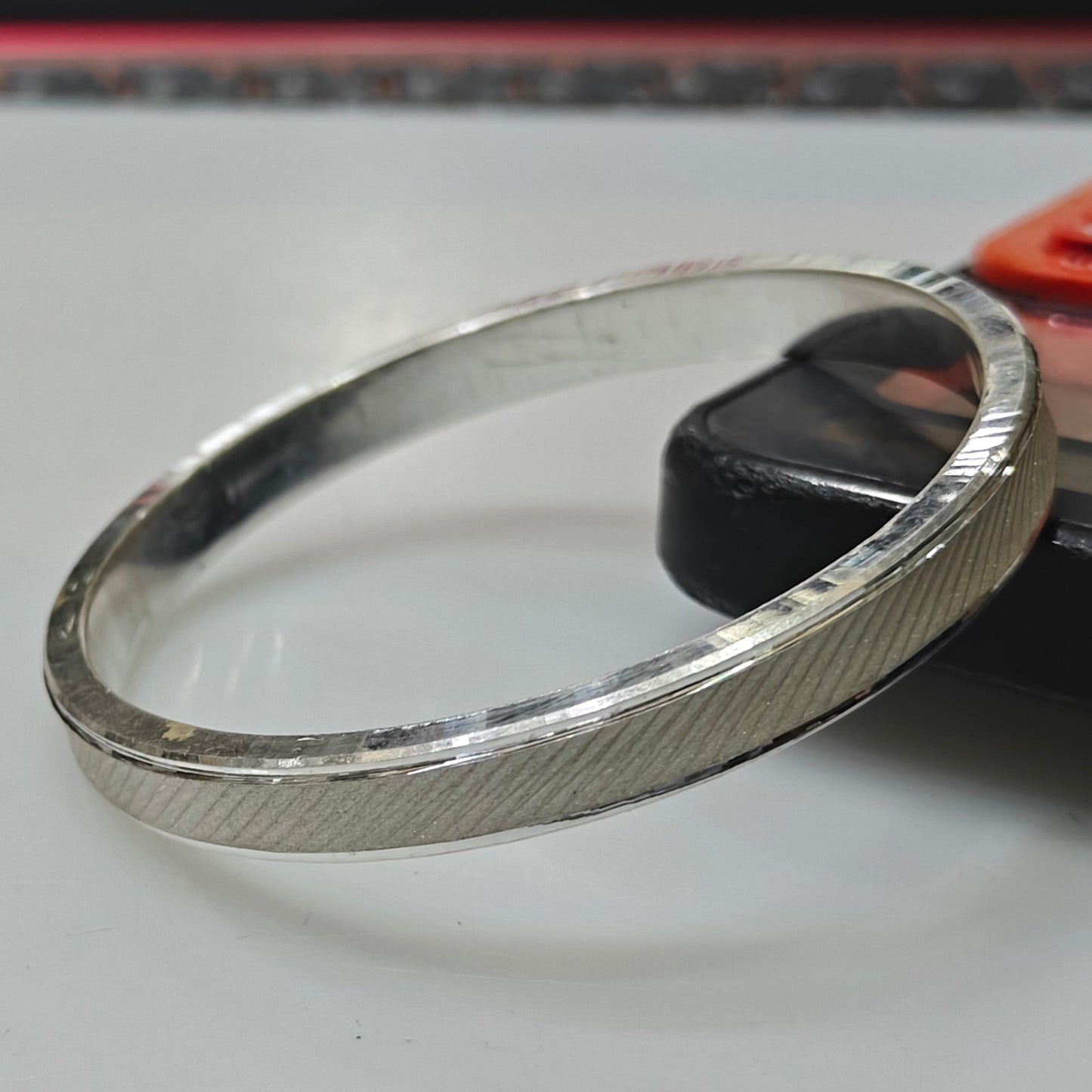 Silver Bracelet Kada - 990 Silver Bis Hallmark