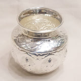 Silver Asthalaxmi Kalash / Laxmi Lota - 100 Ml Size Silver