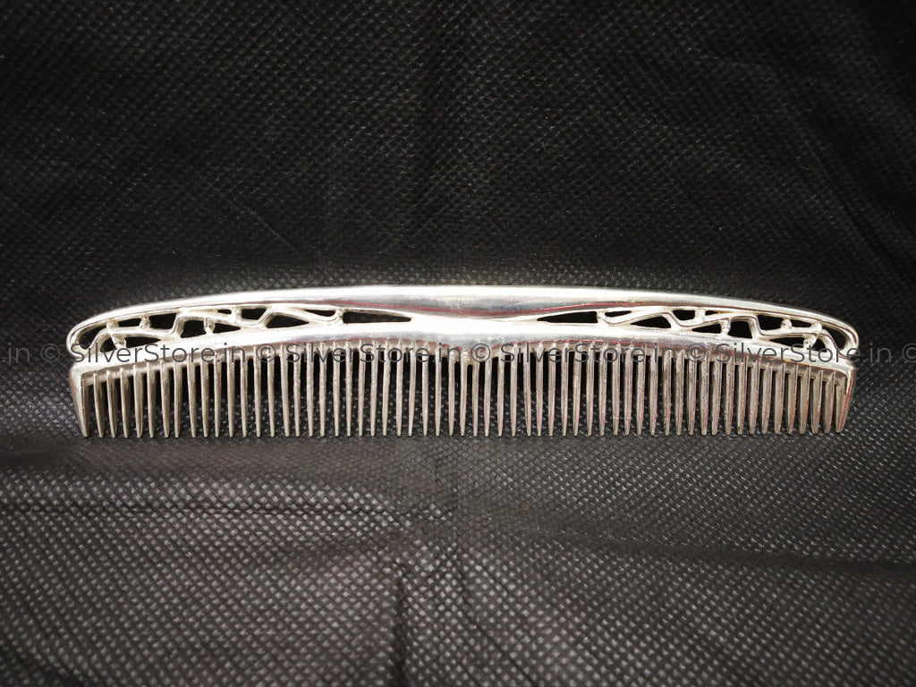Silver comb - personalized silver gift – SilverStore.in