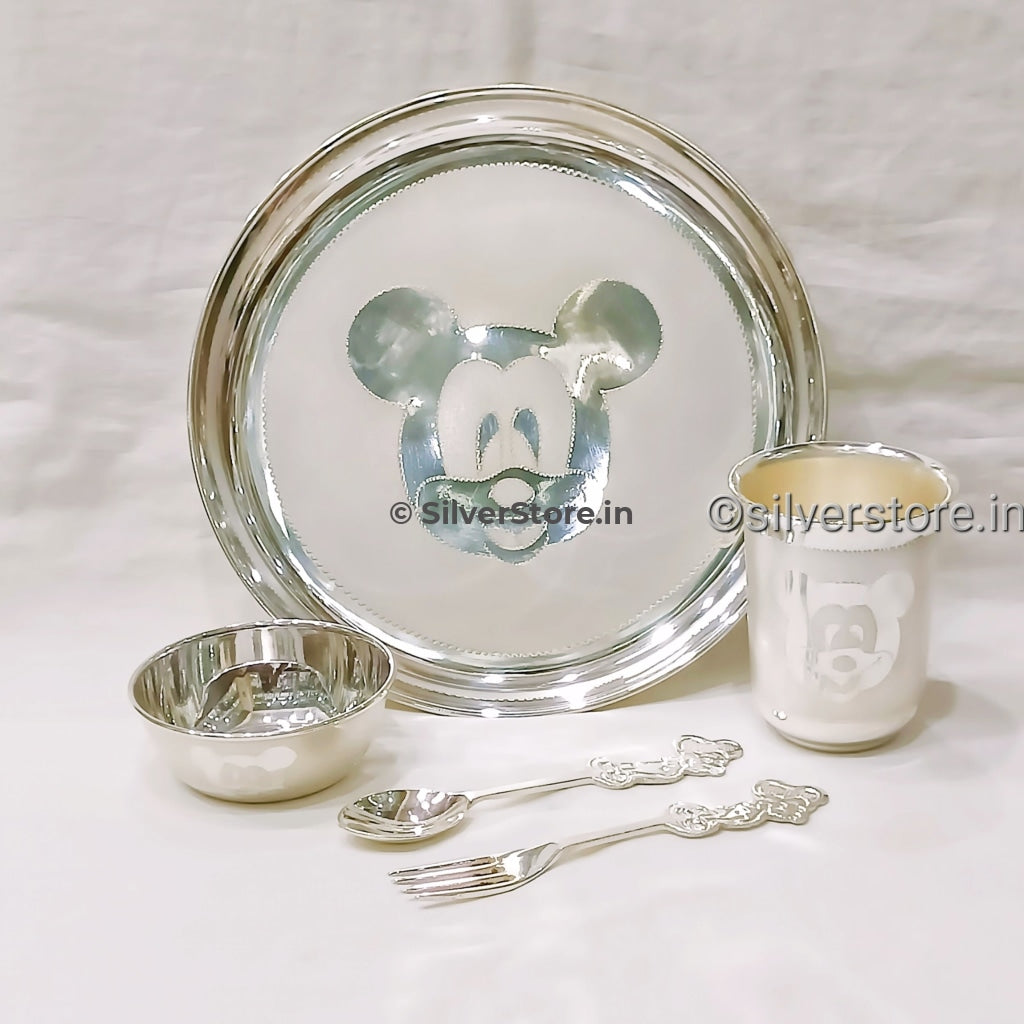 Silver plate set cheap for baby