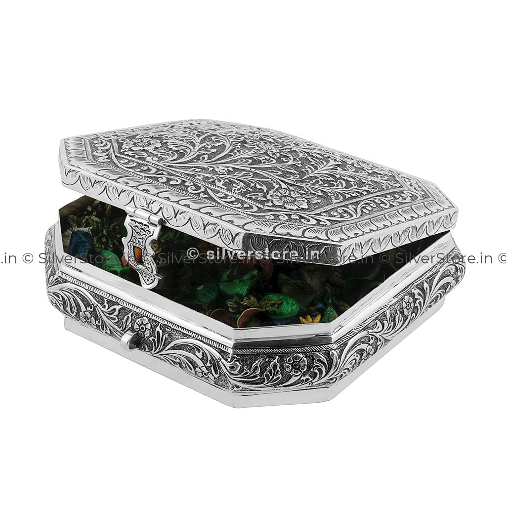 Silver Dry Fruit Box Antique