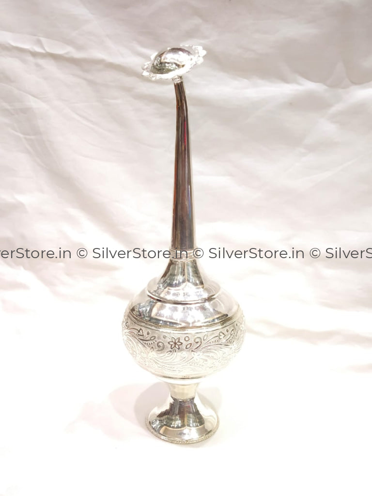 Silver Gulabdani Pooja Item