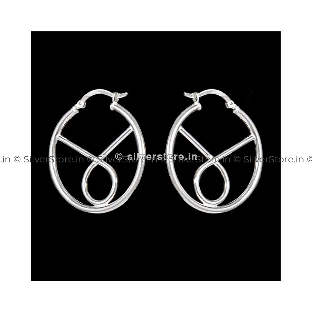 Silver Hoop Earring Earing
