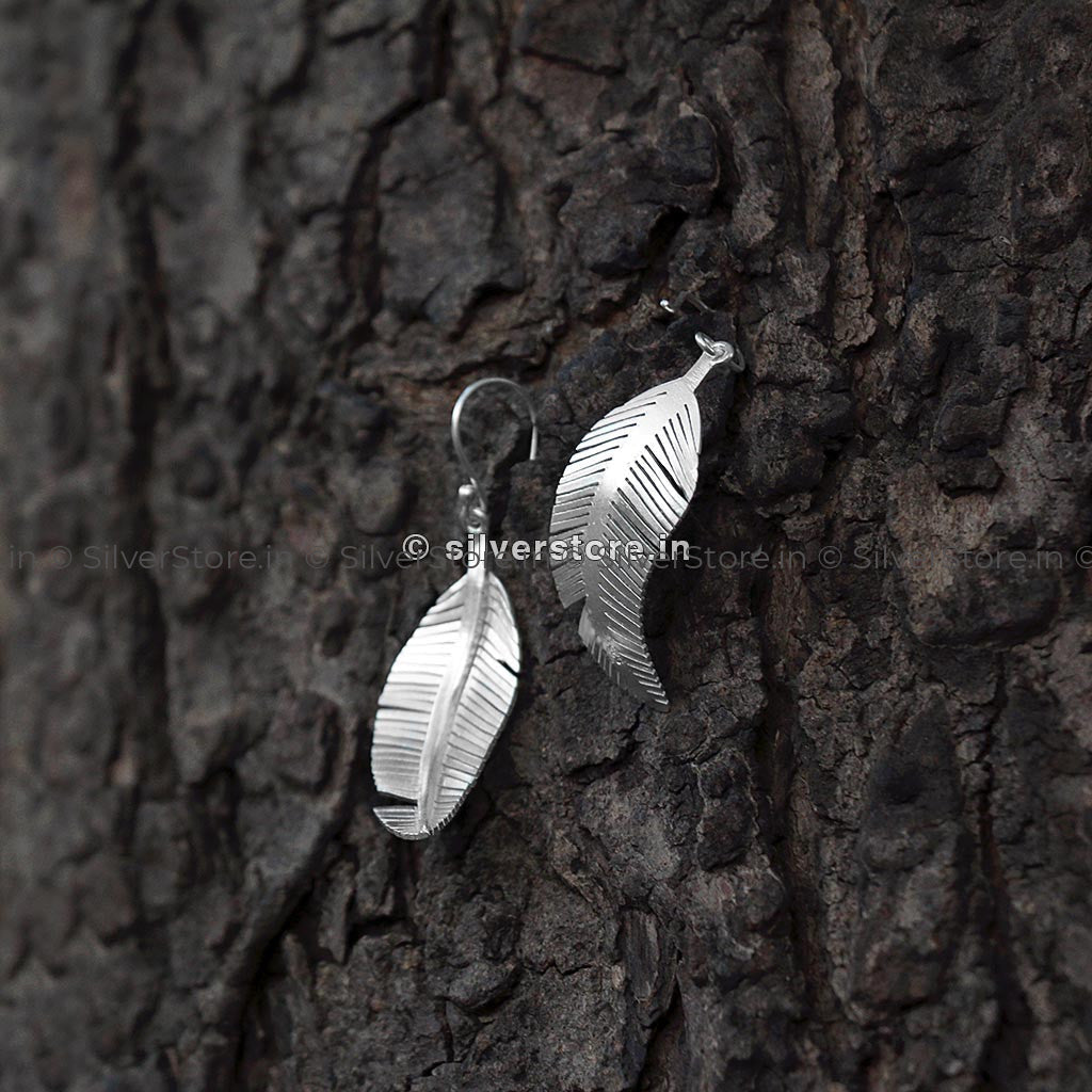 Silver Leaf Earing