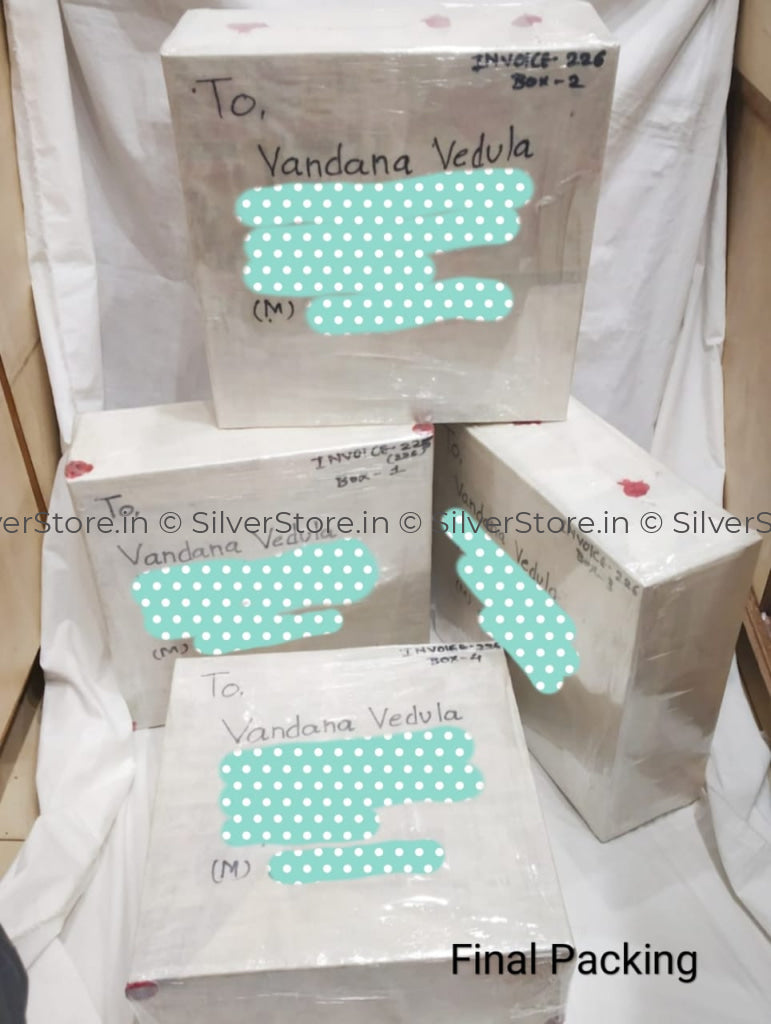 Silver Tarbhana/silver Tamhan/silver Plate-990 Bis Hallmarked