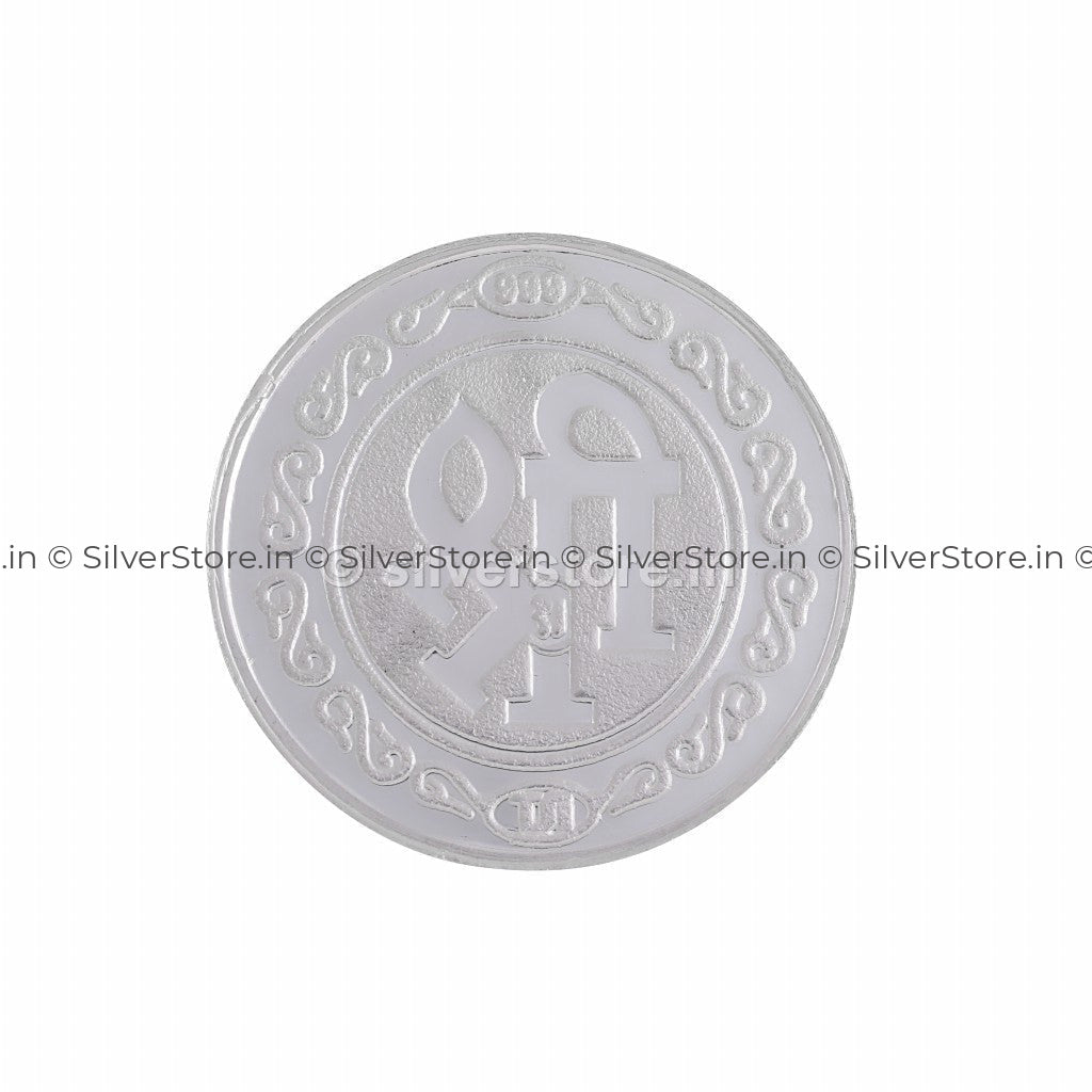 Srinathji Silver Coin - 999 Fine Coin