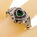 925 Antique Silver Ring With Open-Able Heart Shaped Box