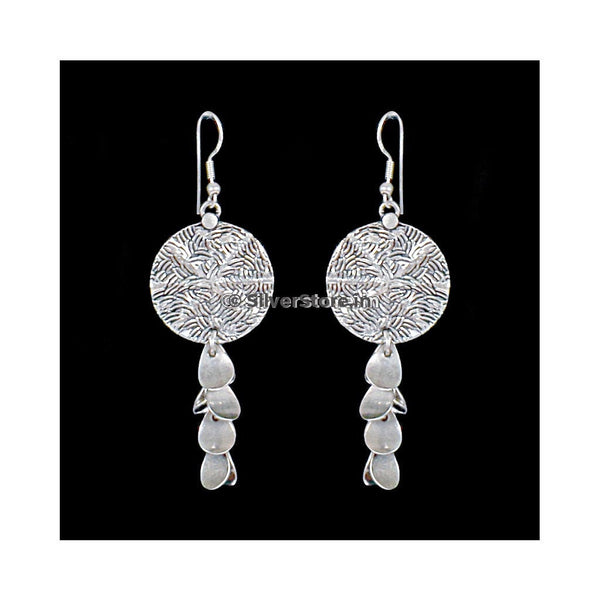 Buy Amethyst Flower Drop Silver Earrings Online | 925 Silver Earrings