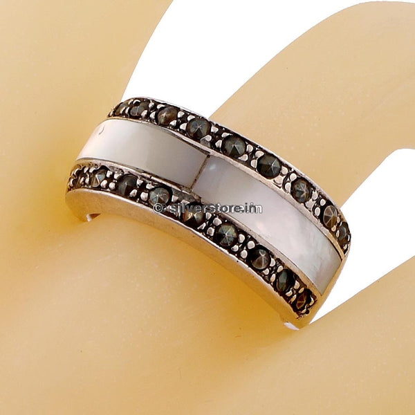 Sterling Silver Ring for Men with Engraving - Talisa - cool rings for men