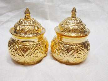 925 Silver Kum Box - Pack Of 2 Pooja Item