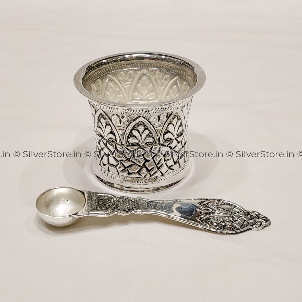 925 Silver Panchpatra And Aachmani