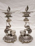 925 Silver - Samay Diya Elephant Pattern Silver