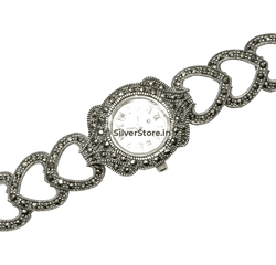 925 Silver Wrist Watch For Women Bracelet Watches