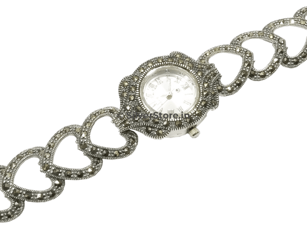 Buy 925 Pure Silver Wrist Watch for Women-Ladies at best price Online –