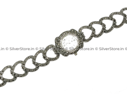 925 Silver Wrist Watch For Women Bracelet Watches