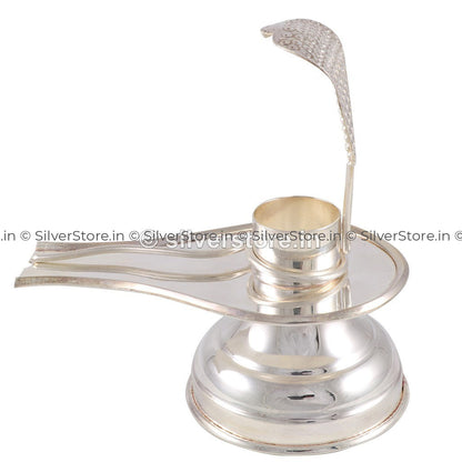 925 Sterling Silver Shiva-Linga / Shivling Shivlingam Pooja Item