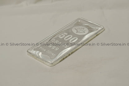 999 Pure silver bar -500 grams silver bar -990 bis hallmark silver bar