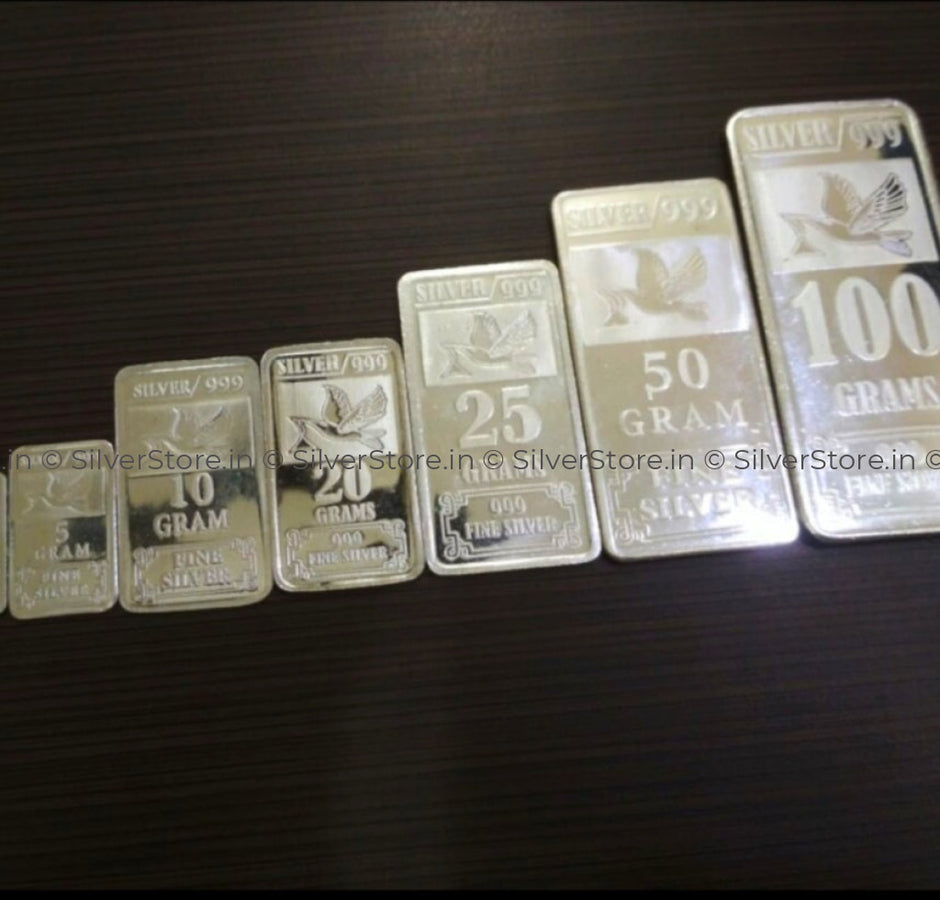 Buy 999 Pure Silver Coins & Bars Online – SilverStore.in