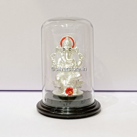 999 Pure Silver Ganesh Idol - Ga27 Idols