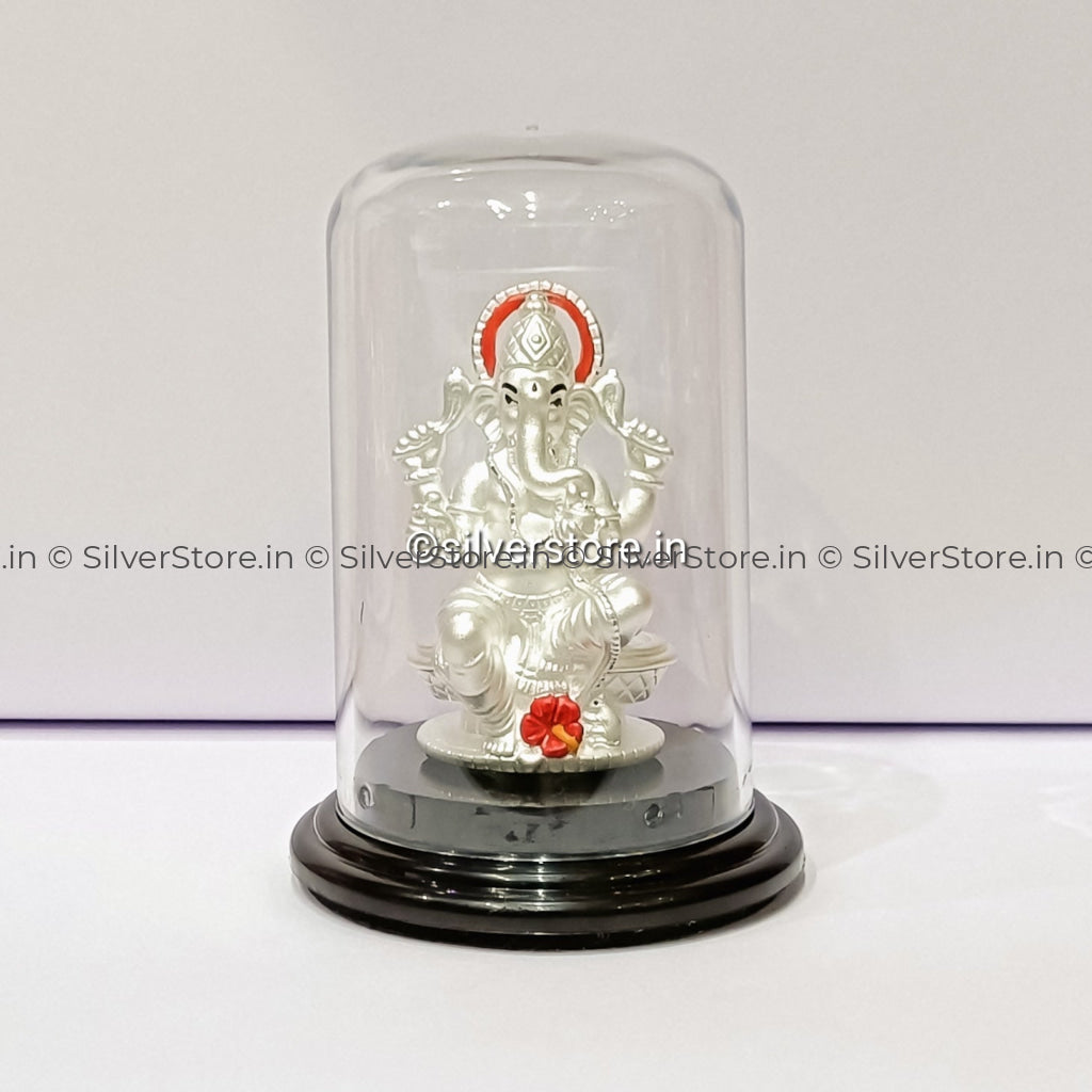 999 Pure Silver Ganesh Idol - Ga27 Idols
