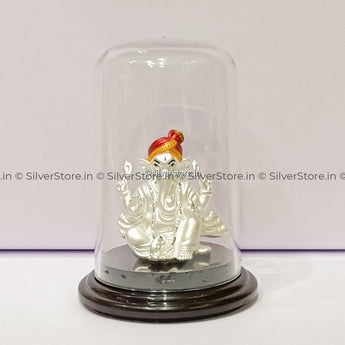 999 Pure Silver Ganesh Idol - Ga29 Idols