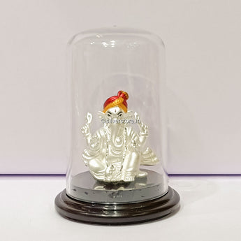 999 Pure Silver Ganesh Idol - Ga29 Idols