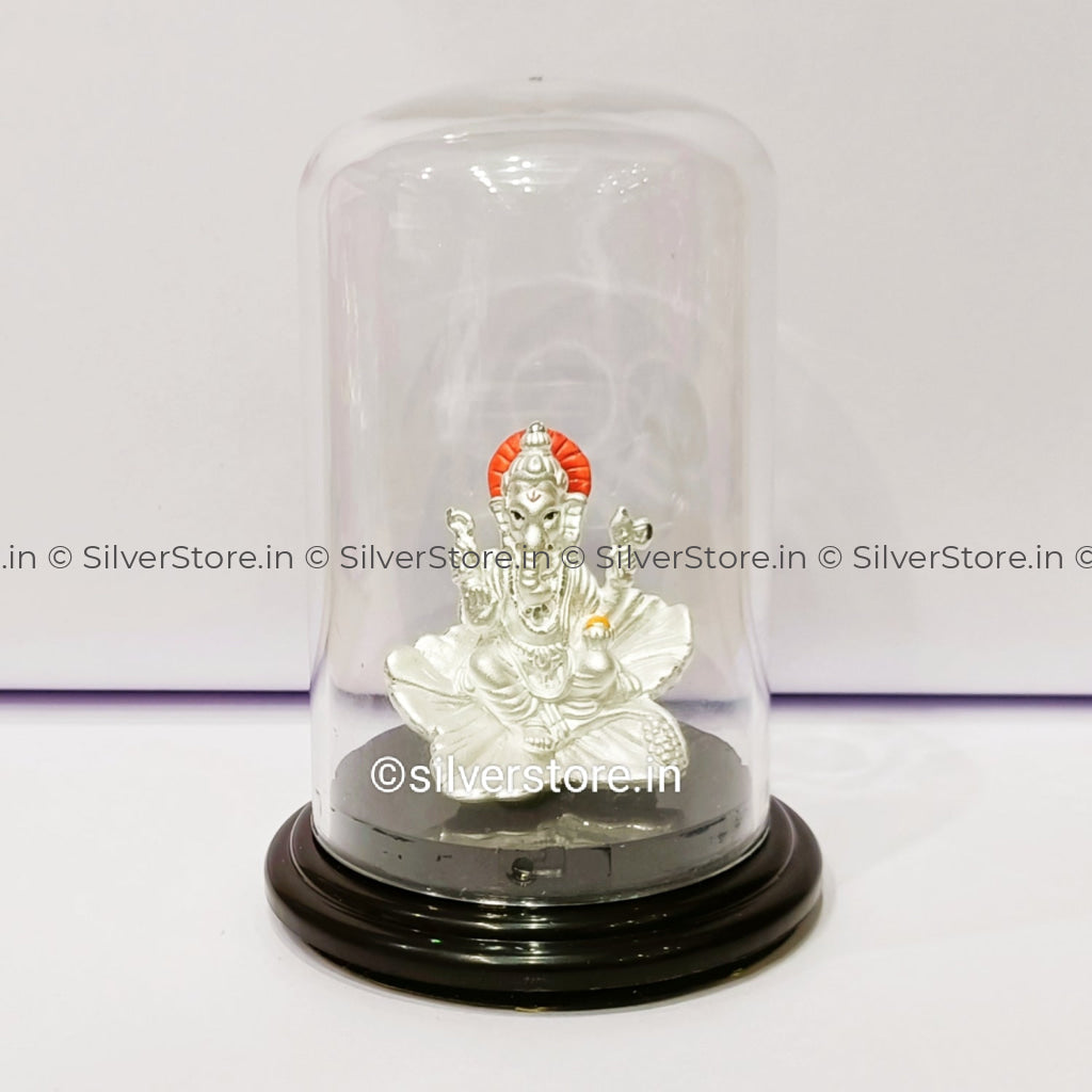 999 Pure Silver Ganesh Idol - Ga31 Idols