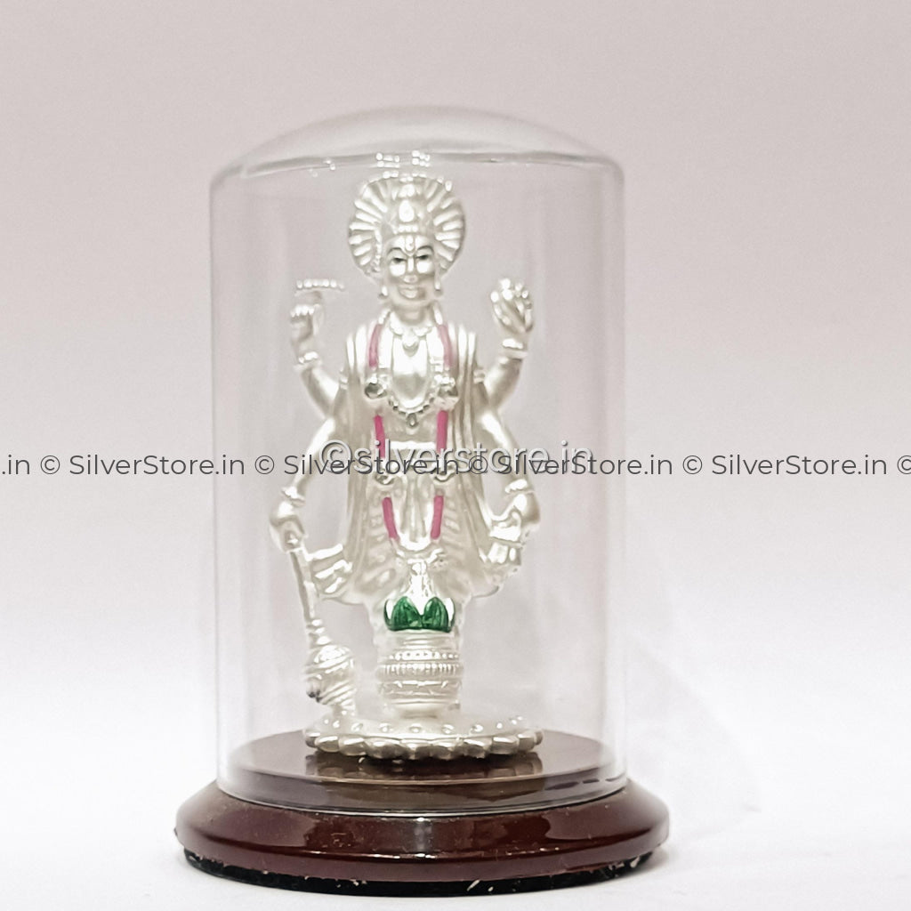 999 Pure Silver Satyanarayan Idol / Vishnu - Sn1 Silver