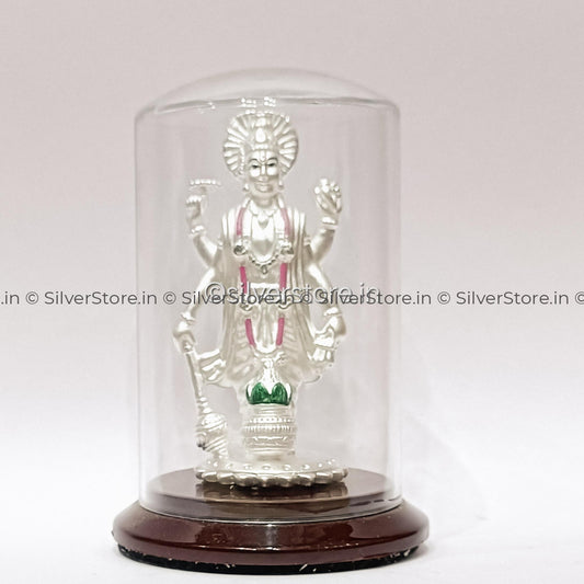 999 Pure Silver Satyanarayan Idol / Vishnu - Sn1 Silver