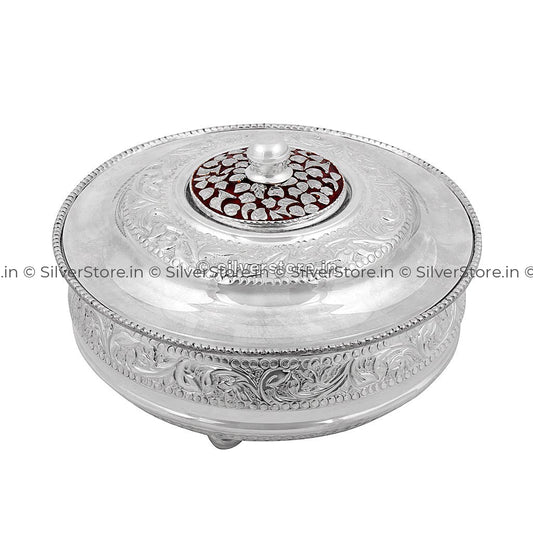 Antique Silver Dry Fruit Box