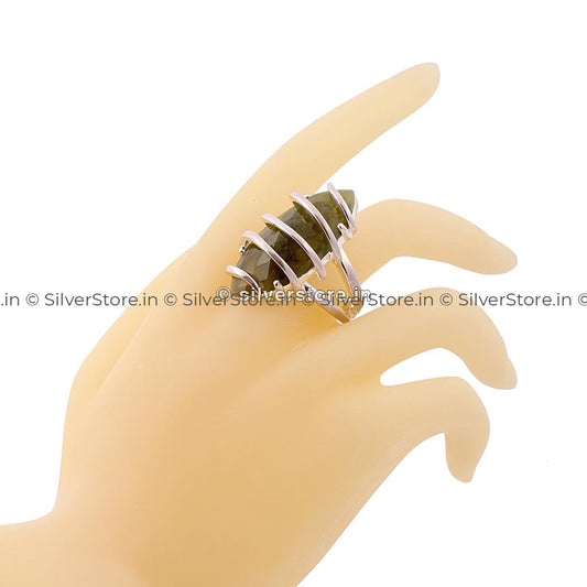 Designer Silver Ring - Semi Precious Stone