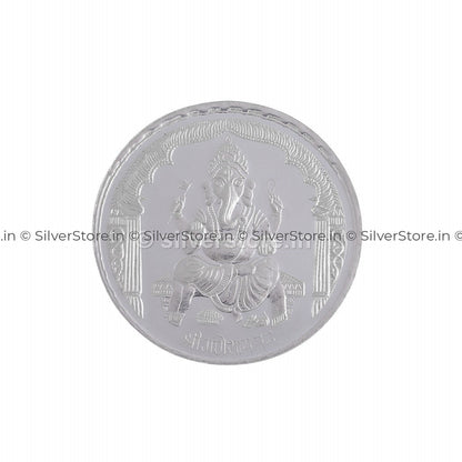 Ganesh Silver Coin - 999 Fine Coin