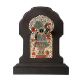 Gold Plated Engraved Shrinathji In Wooden Frames