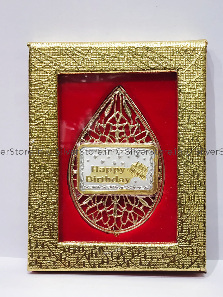 Happy Birthday Silver Coin - 999 Pure Fancy