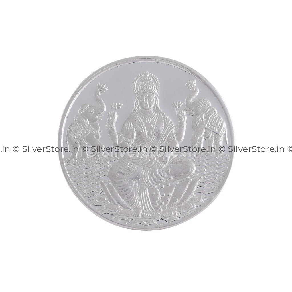 Laxmiji Silver Coin - 999 Fine Coin
