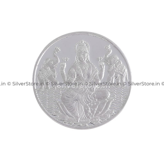 Laxmiji Silver Coin - 999 Fine Coin