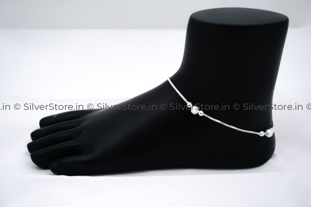 Pure Silver Anklet - 925 Silver