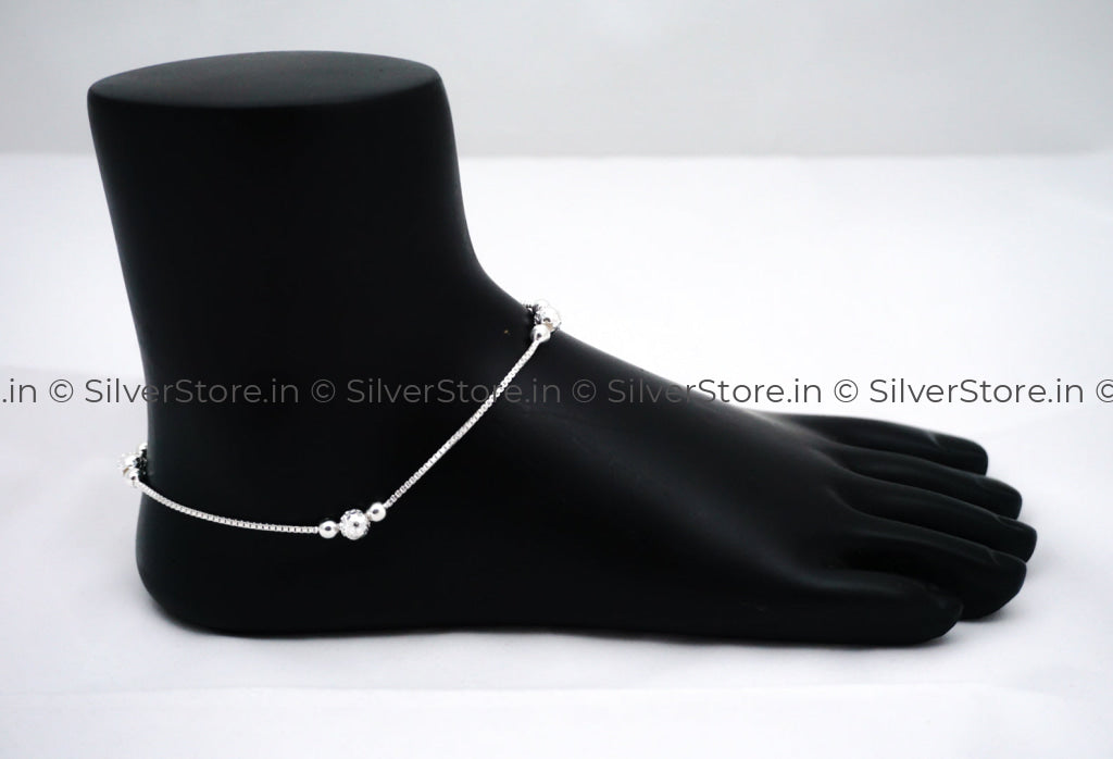 Pure Silver Anklet - 925 Silver