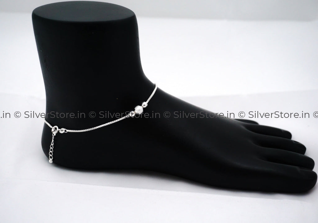 Pure Silver Anklet - 925 Silver