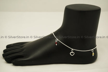 Pure Silver Anklet - 925 Silver