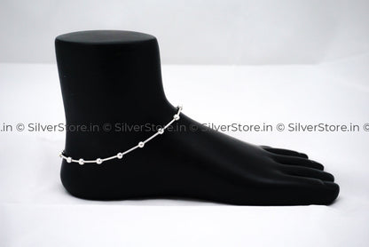 Pure Silver Anklet - 925 Silver