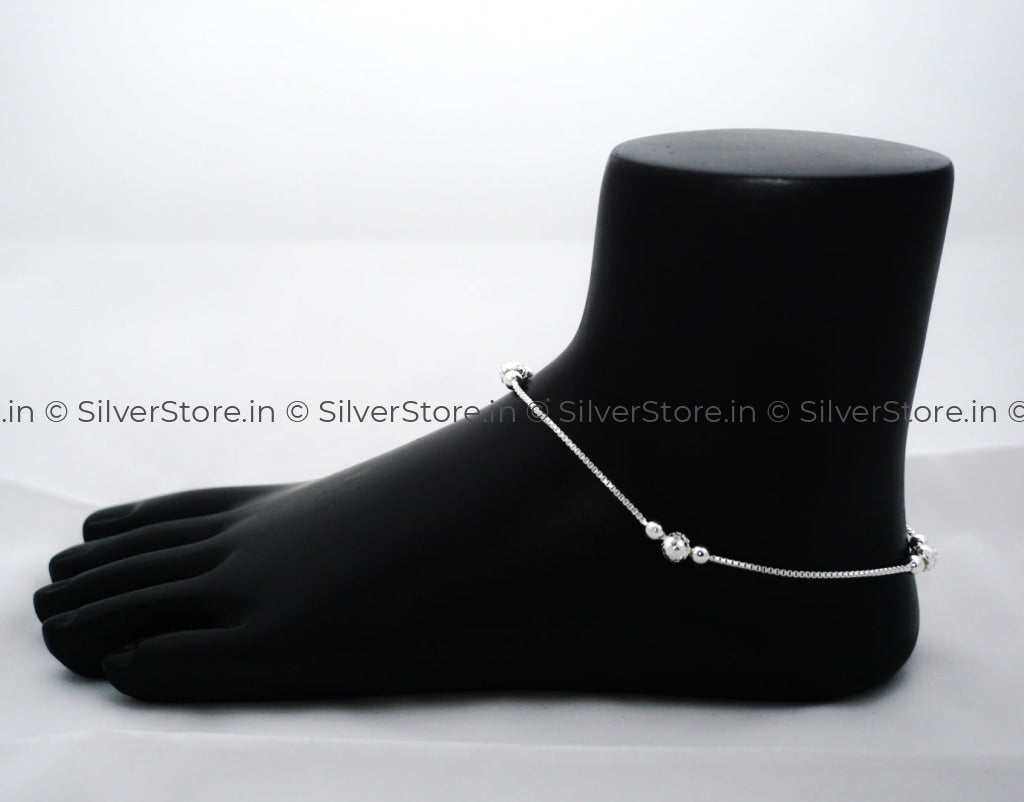 Pure Silver Anklet - 925 Silver